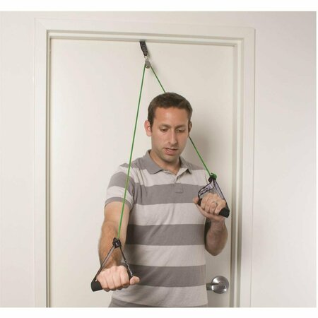 STEP-UP RELIEF Shoulder Pulley with Exercise Tubing & Handles; Green - Medium ST2580136